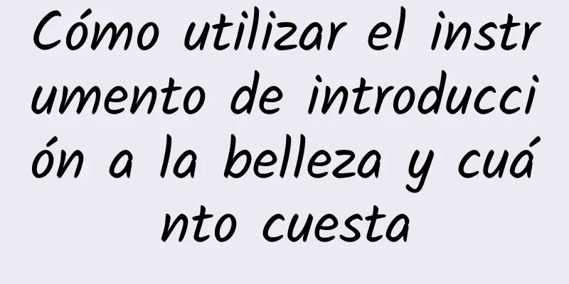 Cómo utilizar el instrumento de introducción a la belleza y cuánto cuesta