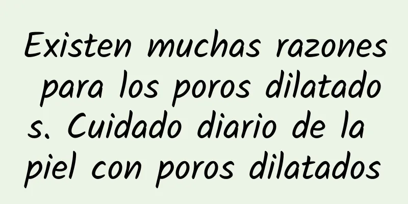 Existen muchas razones para los poros dilatados. Cuidado diario de la piel con poros dilatados