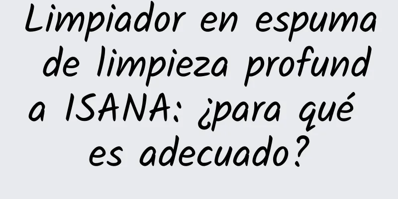 Limpiador en espuma de limpieza profunda ISANA: ¿para qué es adecuado?