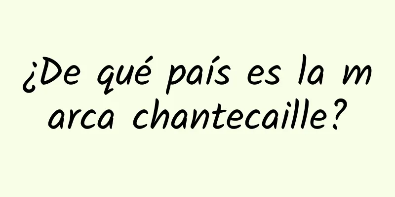 ¿De qué país es la marca chantecaille?