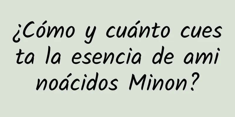 ¿Cómo y cuánto cuesta la esencia de aminoácidos Minon?