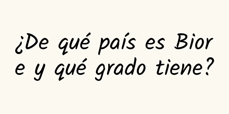 ¿De qué país es Biore y qué grado tiene?