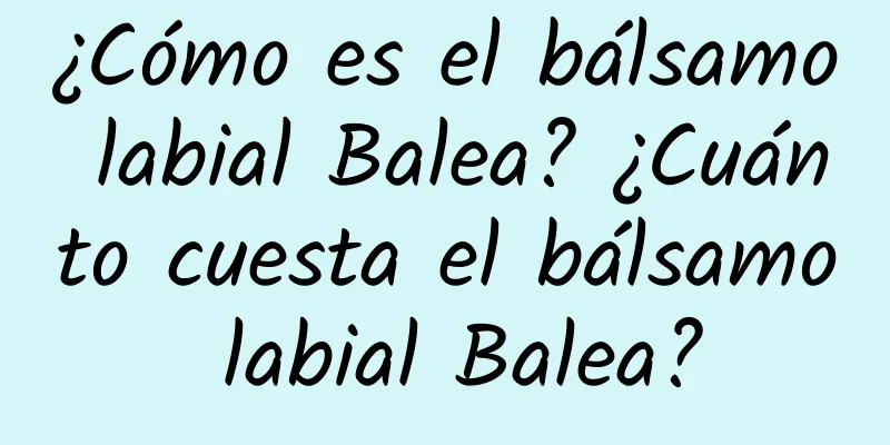 ¿Cómo es el bálsamo labial Balea? ¿Cuánto cuesta el bálsamo labial Balea?