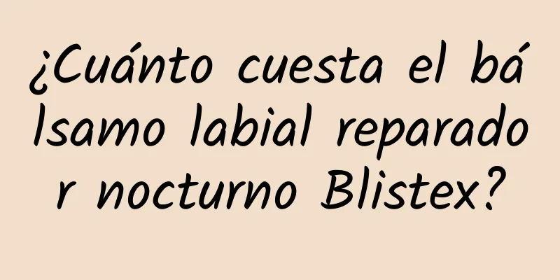 ¿Cuánto cuesta el bálsamo labial reparador nocturno Blistex?