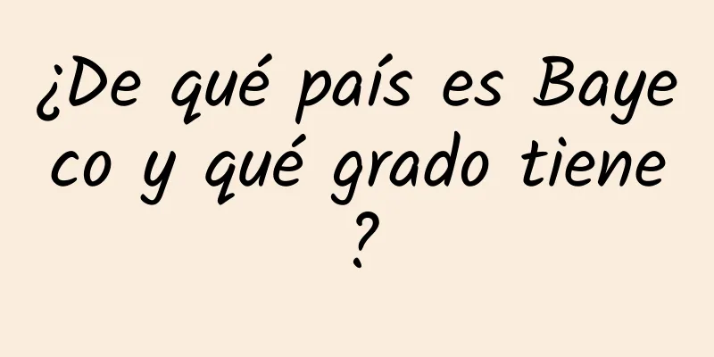 ¿De qué país es Bayeco y qué grado tiene?