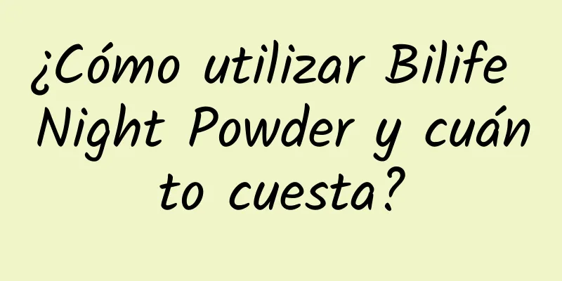 ¿Cómo utilizar Bilife Night Powder y cuánto cuesta?