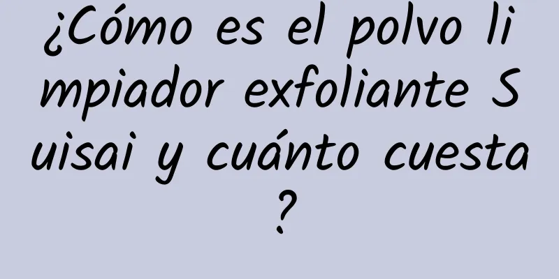 ¿Cómo es el polvo limpiador exfoliante Suisai y cuánto cuesta?