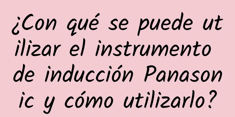 ¿Con qué se puede utilizar el instrumento de inducción Panasonic y cómo utilizarlo?