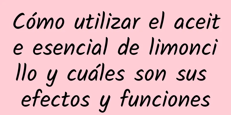 Cómo utilizar el aceite esencial de limoncillo y cuáles son sus efectos y funciones
