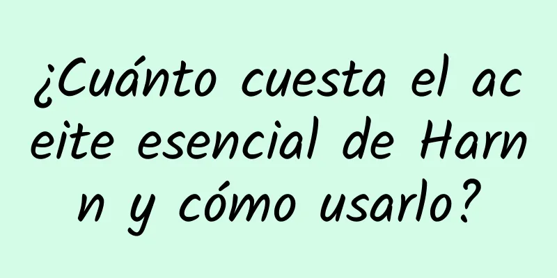 ¿Cuánto cuesta el aceite esencial de Harnn y cómo usarlo?