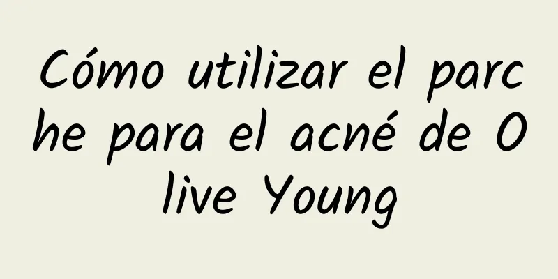 Cómo utilizar el parche para el acné de Olive Young