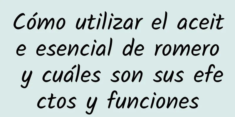 Cómo utilizar el aceite esencial de romero y cuáles son sus efectos y funciones