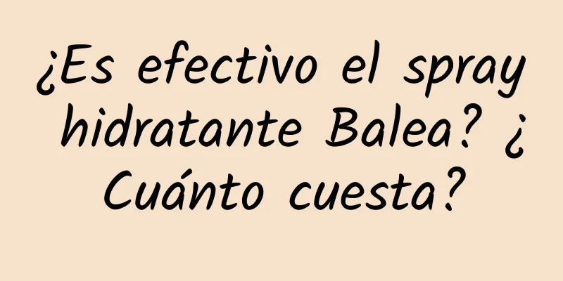 ¿Es efectivo el spray hidratante Balea? ¿Cuánto cuesta?