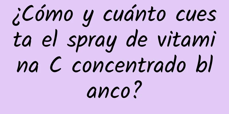 ¿Cómo y cuánto cuesta el spray de vitamina C concentrado blanco?