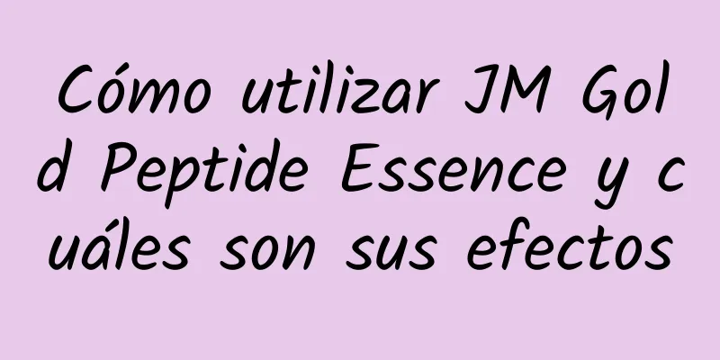 Cómo utilizar JM Gold Peptide Essence y cuáles son sus efectos