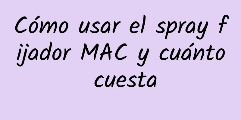 Cómo usar el spray fijador MAC y cuánto cuesta