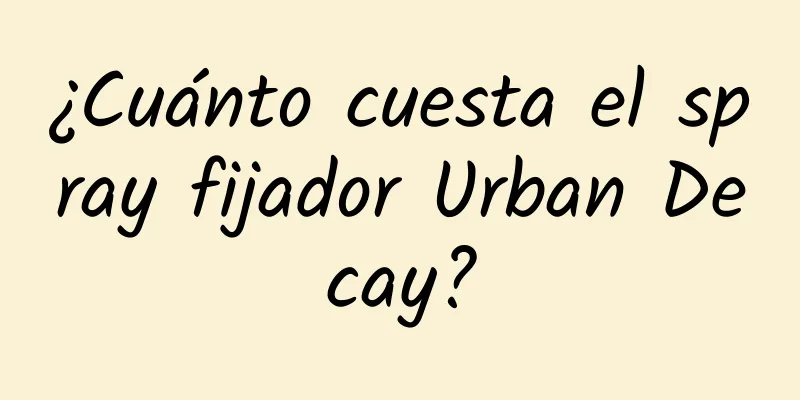 ¿Cuánto cuesta el spray fijador Urban Decay?