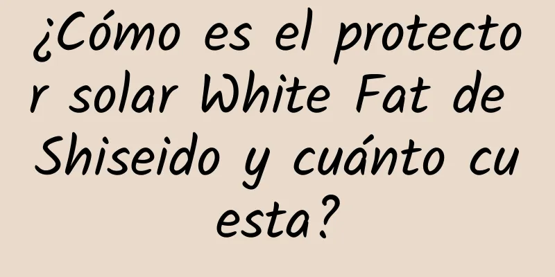 ¿Cómo es el protector solar White Fat de Shiseido y cuánto cuesta?