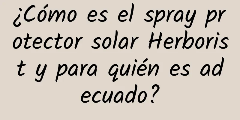 ¿Cómo es el spray protector solar Herborist y para quién es adecuado?