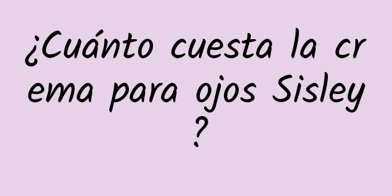 ¿Cuánto cuesta la crema para ojos Sisley?