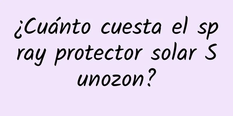 ¿Cuánto cuesta el spray protector solar Sunozon?