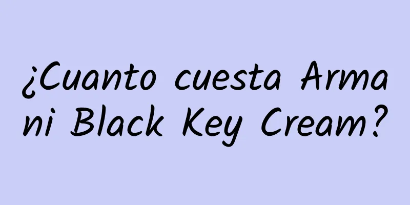 ¿Cuanto cuesta Armani Black Key Cream?