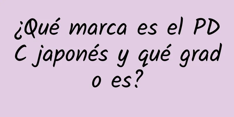 ¿Qué marca es el PDC japonés y qué grado es?