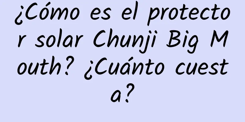 ¿Cómo es el protector solar Chunji Big Mouth? ¿Cuánto cuesta?