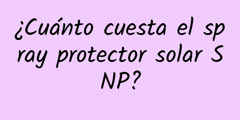 ¿Cuánto cuesta el spray protector solar SNP?