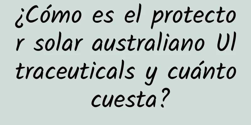 ¿Cómo es el protector solar australiano Ultraceuticals y cuánto cuesta?