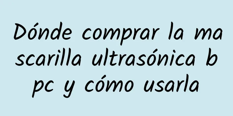 Dónde comprar la mascarilla ultrasónica bpc y cómo usarla