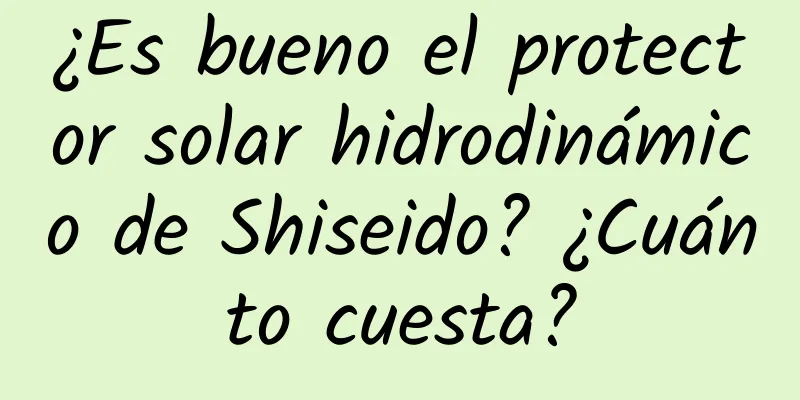 ¿Es bueno el protector solar hidrodinámico de Shiseido? ¿Cuánto cuesta?