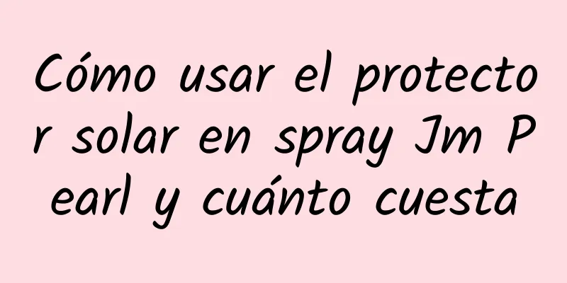 Cómo usar el protector solar en spray Jm Pearl y cuánto cuesta