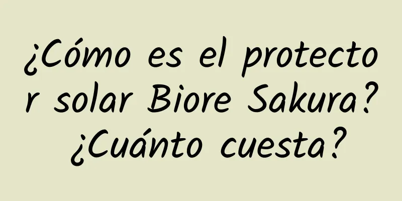 ¿Cómo es el protector solar Biore Sakura? ¿Cuánto cuesta?