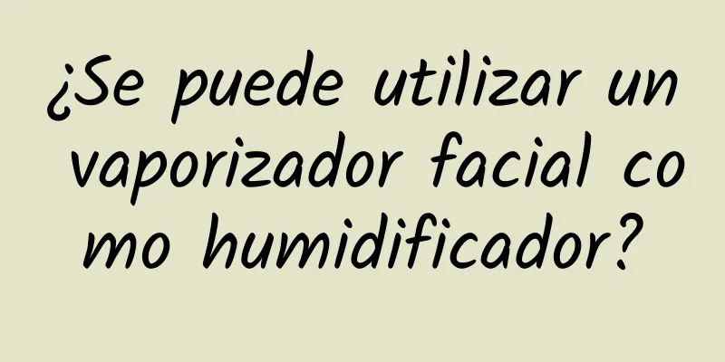 ¿Se puede utilizar un vaporizador facial como humidificador?