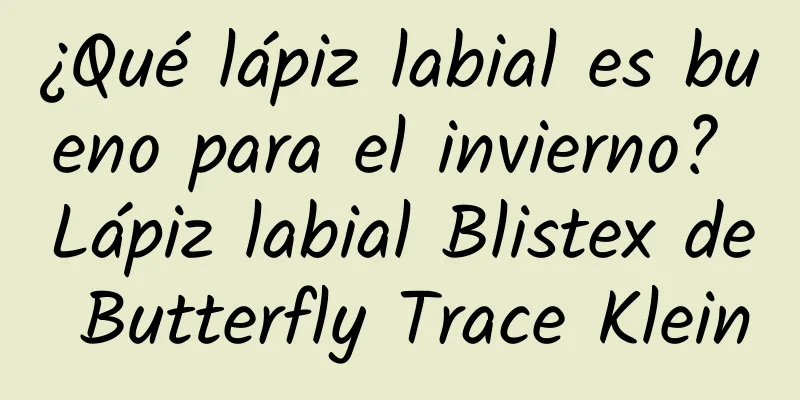 ¿Qué lápiz labial es bueno para el invierno? Lápiz labial Blistex de Butterfly Trace Klein