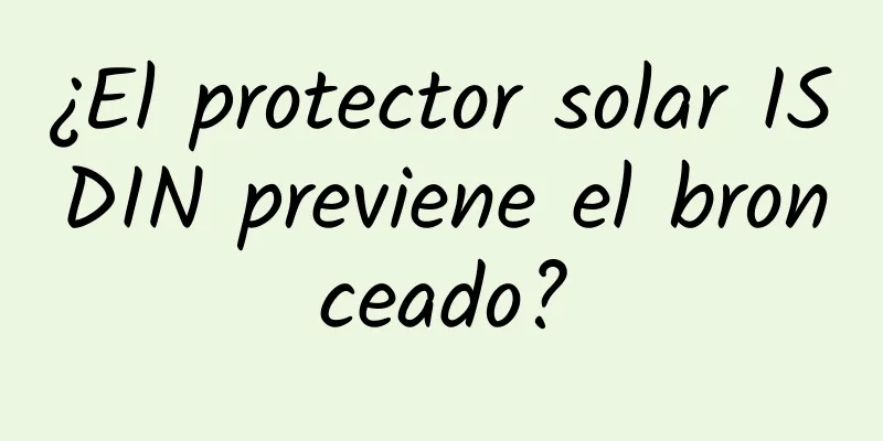 ¿El protector solar ISDIN previene el bronceado?