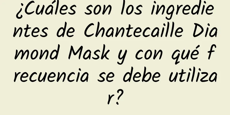 ¿Cuáles son los ingredientes de Chantecaille Diamond Mask y con qué frecuencia se debe utilizar?