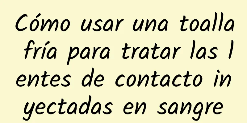 Cómo usar una toalla fría para tratar las lentes de contacto inyectadas en sangre