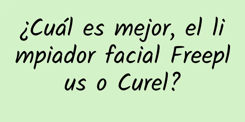 ¿Cuál es mejor, el limpiador facial Freeplus o Curel?