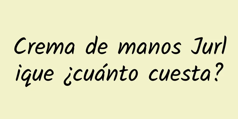 Crema de manos Jurlique ¿cuánto cuesta?