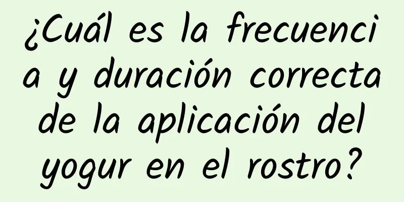 ¿Cuál es la frecuencia y duración correcta de la aplicación del yogur en el rostro?