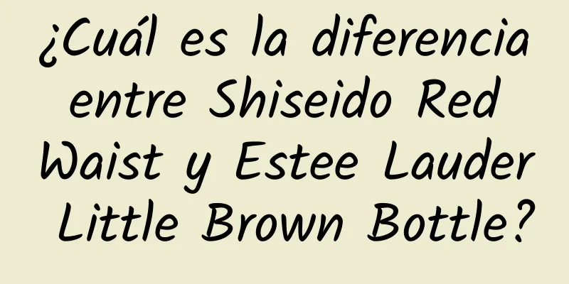 ¿Cuál es la diferencia entre Shiseido Red Waist y Estee Lauder Little Brown Bottle?