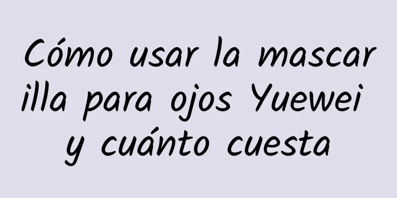 Cómo usar la mascarilla para ojos Yuewei y cuánto cuesta