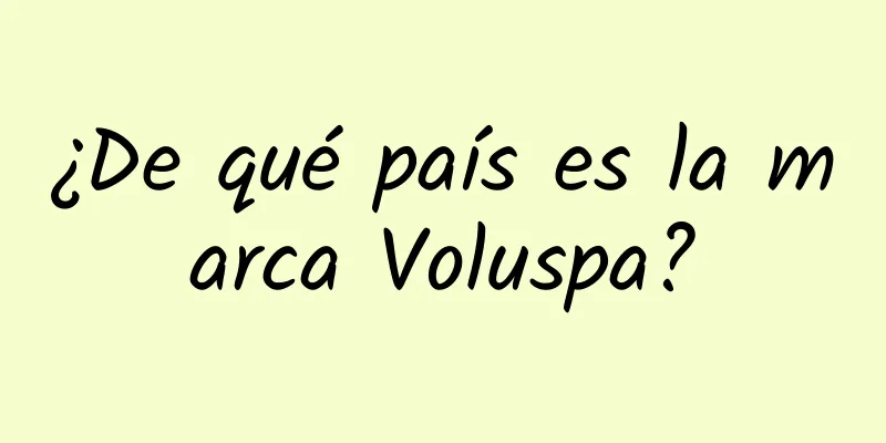 ¿De qué país es la marca Voluspa?