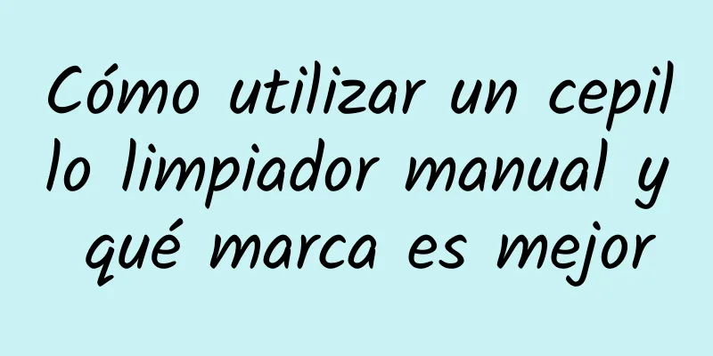 Cómo utilizar un cepillo limpiador manual y qué marca es mejor