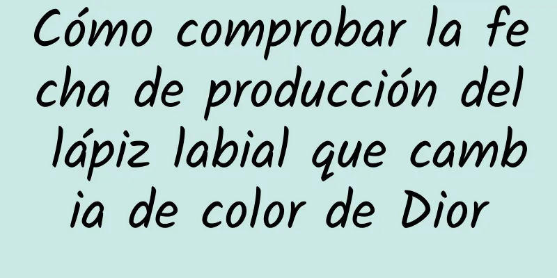 Cómo comprobar la fecha de producción del lápiz labial que cambia de color de Dior