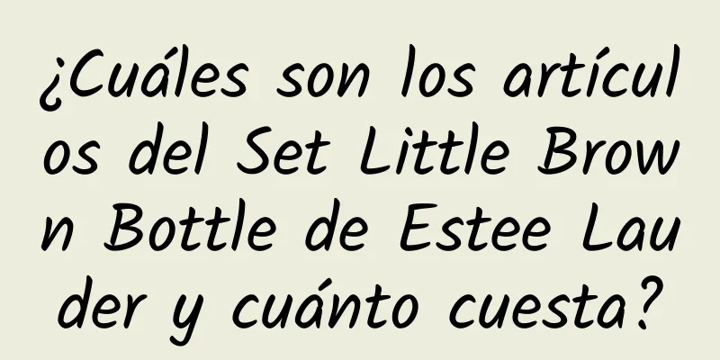 ¿Cuáles son los artículos del Set Little Brown Bottle de Estee Lauder y cuánto cuesta?