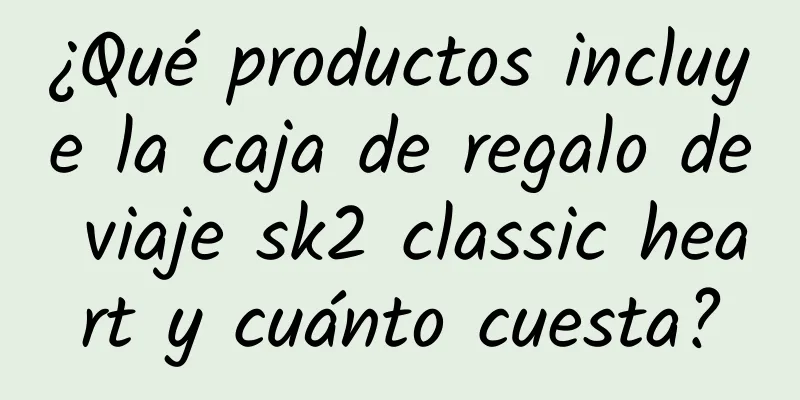 ¿Qué productos incluye la caja de regalo de viaje sk2 classic heart y cuánto cuesta?