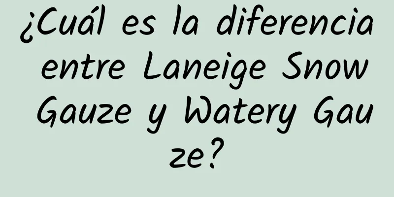 ¿Cuál es la diferencia entre Laneige Snow Gauze y Watery Gauze?